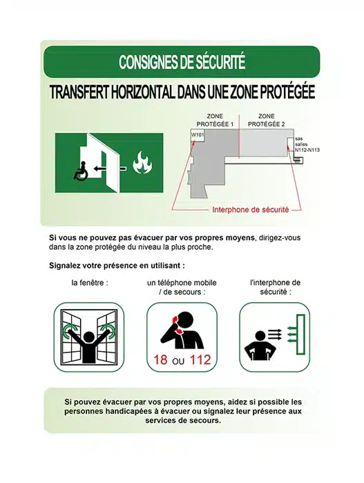 Registre de sécurité : consignes d’évacuation